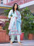Blue Linen Pant Suit Acy8097 Salwar Kameez