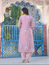 Peach Linen Pant Suit Acy8103 Closure View