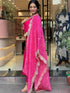 Pink Chanderi Pant Suit Acy8108 Back View