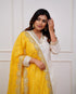 Cream Chanderi Pant Suit Acy8114 Back View