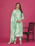 Sea Green Organza Pant Suit Acy8120