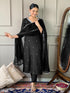 Black Rayon Pant Suit Acy8163 Salwar Kameez