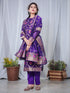 Purple Chanderi Cotton Pant Suit Acy8225 Salwar Kameez