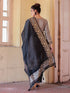 Grey Chanderi Cotton Pant Suit Acy8226 Closure View