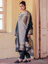 Grey Chanderi Cotton Pant Suit Acy8226 Salwar Kameez