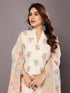 Cream Chanderi Cotton Pant Suit Acy8234 Back View