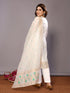 Cream Chanderi Cotton Pant Suit Acy8235 Salwar Kameez
