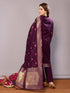 Wine Chanderi Cotton Pant Suit Acy8239 Salwar Kameez