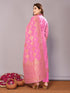 Pink Chanderi Cotton Pant Suit Acy8241 Salwar Kameez