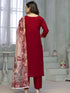 Maroon Rayon Cotton Pant Suit Acy8248 Salwar Kameez