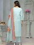 Blue Rayon Cotton Pant Suit Acy8249 Salwar Kameez