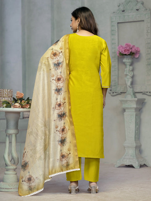 Lemon Rayon Cotton Pant Suit Acy8251 Salwar Kameez