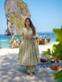 Green Maslin Anarkali Dress Acy8264