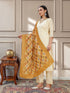 Off White P V Chanderi Pant Suit Acy8266 Salwar Kameez