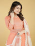Pink Cotton Blend Pant Suit Acy8274 Back View