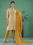 Mustard Art Silk Pant Suit Acy8278