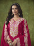 Pink P V Chanderi Patiyala Dress Acy8418 Closure View
