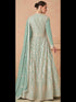 Pista Georgette Anarkali Dress Acy8419 Closure View