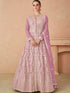 Pink Georgette Anarkali Dress Acy8420