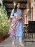 Blue Silk Blend Pant Suit Acy8471 Salwar Kameez