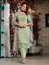 Green Silk Blend Pant Suit Acy8475 Salwar Kameez