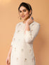 Cream Khadi Cotton Pant Suit Acy8481 Back View