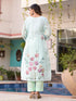 Seagreen Linen Pant Suit Acy8517 Closure View