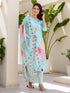 Blue Linen Pant Suit Acy8548 Salwar Kameez
