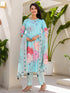 Blue Linen Pant Suit Acy8548