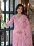 Pink Linen Pant Suit Acy8549 Back View