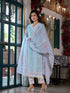 Blue Linen Pant Suit Acy8550 Salwar Kameez