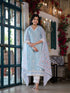 Blue Linen Pant Suit Acy8550