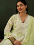 Green Cotton Blend Pant Suit Acy8605 Back View