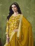 Yellow Dola Silk Palazzo Suit Acy8613 Closure View