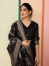 Black Chanderi Pant Suit Acy8620 Back View