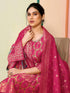 Pink Chanderi Pant Suit Acy8621 Back View