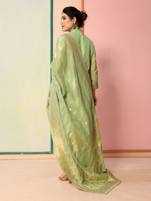 Pista Chanderi Pant Suit Acy8623 Closure View