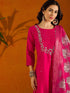 Pink Viscose Chanderi Pant Suit Acy8627 Back View