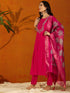 Pink Viscose Chanderi Pant Suit Acy8627 Salwar Kameez