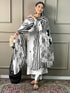 Off White Viscose Chanderi Pant Suit Acy8628 Salwar Kameez
