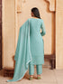 Blue Georgette Pant Suit Acy8635 Salwar Kameez