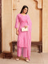 Pink Rayon Pant Suit Acy8636