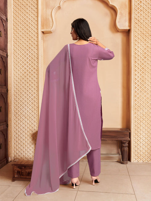 Pink Rayon Pant Suit Acy8638 Salwar Kameez