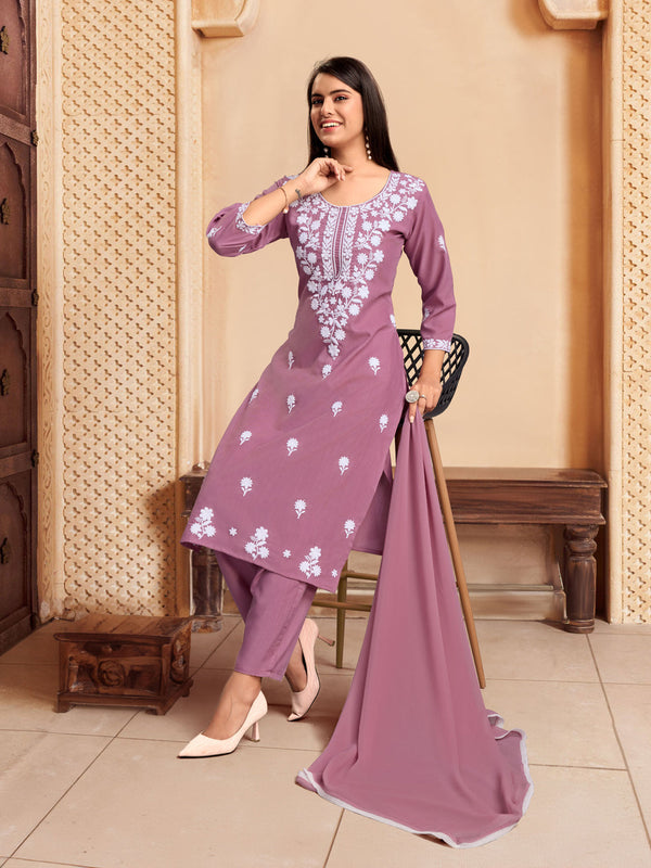 Pink Rayon Pant Suit Acy8638