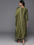 Mahendi Viscose Chanderi Pant Suit Acy8660 Closure View