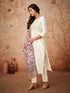 Off White Viscose Chanderi Pant Suit Acy8669 Salwar Kameez