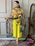 Lemon Viscose Chanderi Pant Suit Acy8674 Salwar Kameez