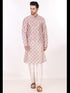 Off White Kurta Art Silk Payjama