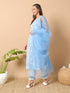 Blue Cotton Pant Suit Acy8788