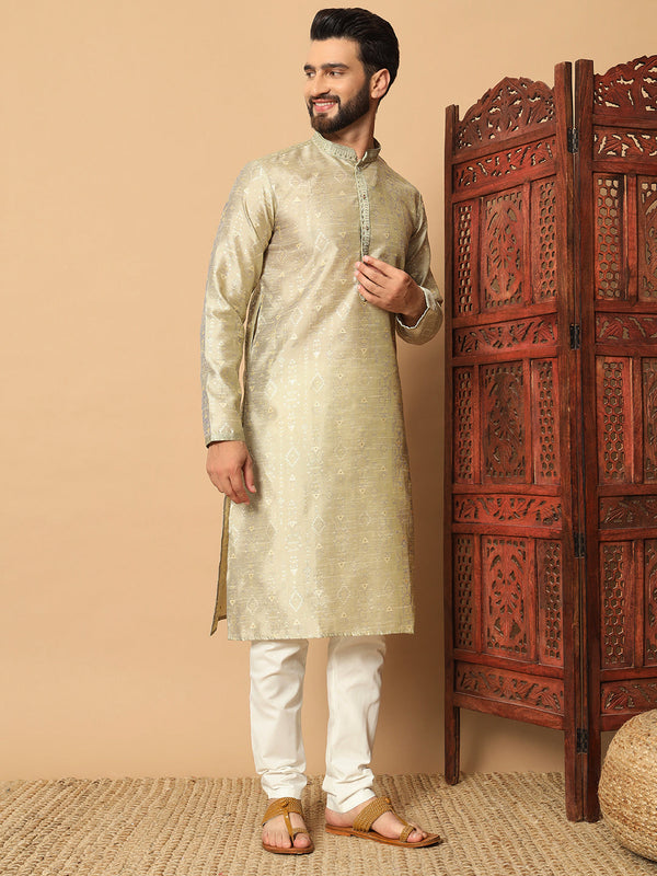 Gold Kurta Silk Payjama